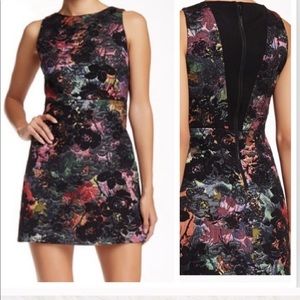 NWT Alice + Olivia Floral Brocade Whela Mini Dress